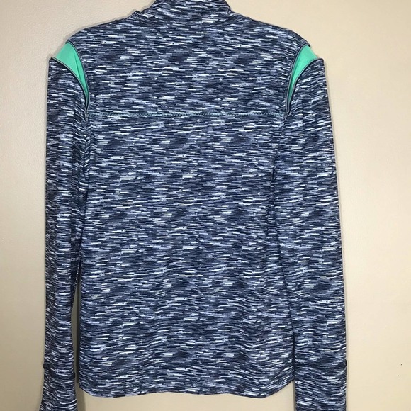 Skechers‎ Track Jacket Womens Large Gray Green Quarter Zip Mock Neck Sport - Picture 12 of 13